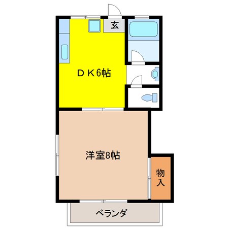 東武宇都宮駅 徒歩22分 1階の物件間取画像